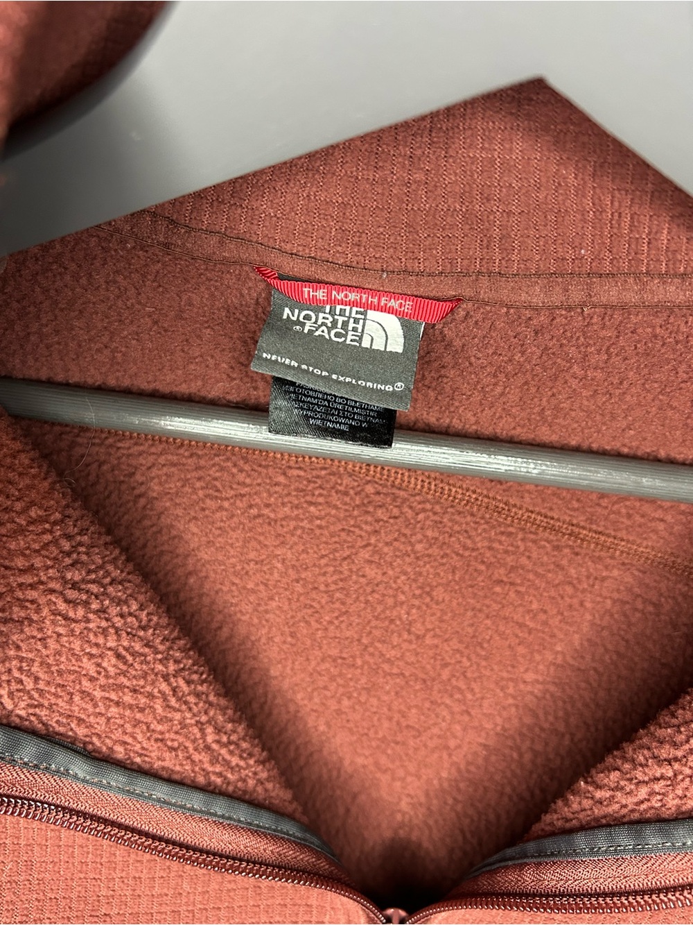 The North Face Half-Zip Fleece Jacket - Terracotta Medium - Picture 3 of 6